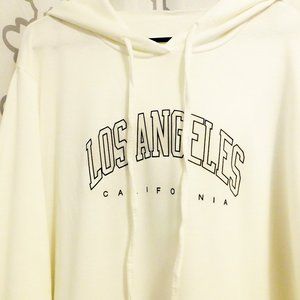 White Los Angeles Pull Over Hoodie - XXL (NWOT)